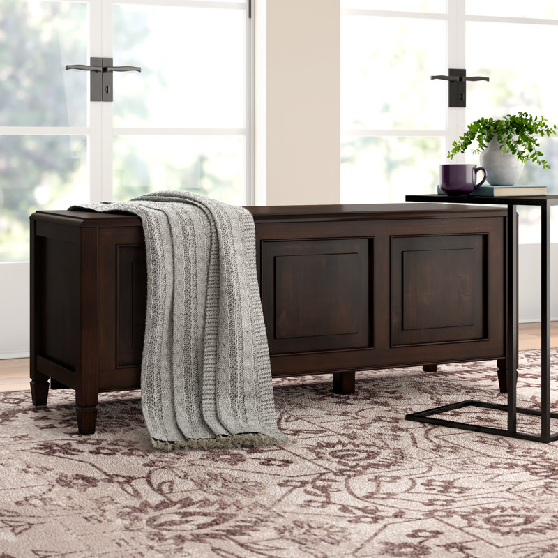 Lark Manor Alayjia Wood Flip Top Storage Bench & Reviews Wayfair